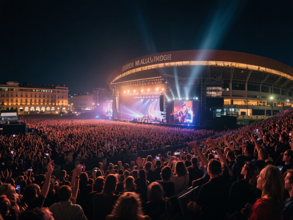 想象一下，在意大利米兰的夜晚，灯光璀璨，音乐激昂，